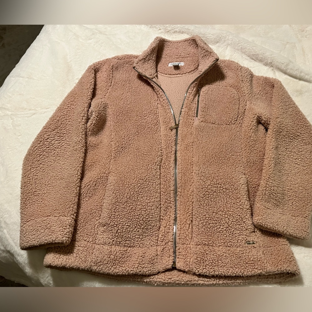 Calvin Klein ~ Dusty rose color fleece jacket - Picture 5 of 9